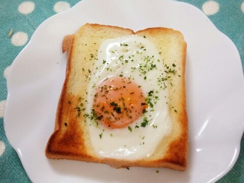 朝食に＊のり塩エッグトースト